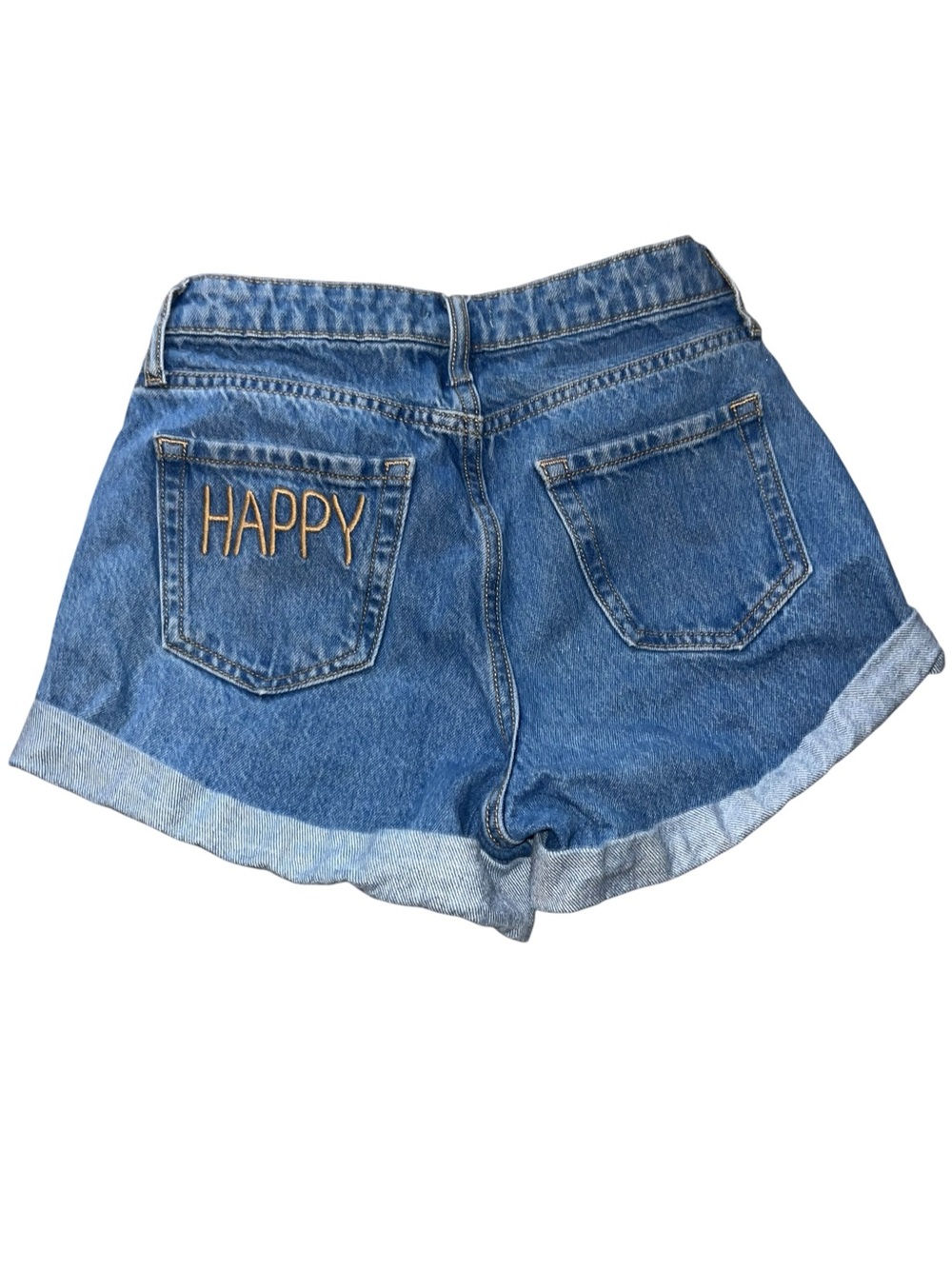 wild fable Classic Rolled-Hem Denim Shorts - Blue